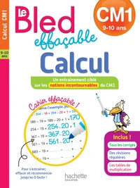 Bled effaçable calcul CM1