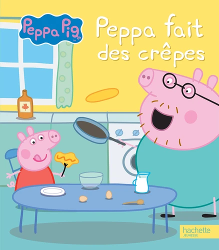 Peppa fait des crêpes : C'est la Chandeleur ! Peppa et George font des crêpes avec Maman Pig. Qui fera sauter sa crêpe le plus haut ?