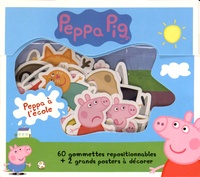 Neville Astley - Peppa Pig, Peppa à l'école - Avec 60 gommettes repositionnables + 2 grands posters à décorer.