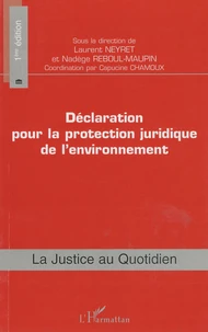 Déclaration pour la protection juridique de l'environnement