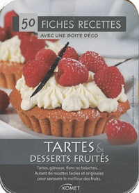  NGV - Tartes & desserts fruités - 50 fiches recettes avec une boîte déco.