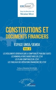 Nicaise Médé - Constitutions et documents financiers - Espace UMOA/UEMOA, volume 2.