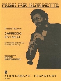 Niccolò Paganini - Musik für Klarinette  : Capriccio - op. 1/24. clarinet in Bb or A..