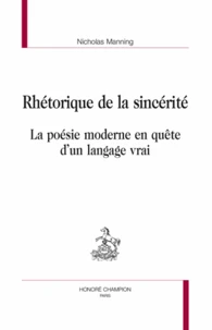Rhétorique de la sincérité