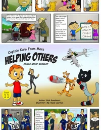Captain Kuro From Mars Helping Others Comic Strip Booklet