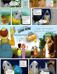 Captain Kuro From Mars Is Going Home Comic Strip Booklet