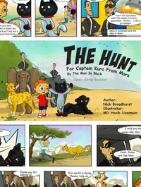 The Hunt For Captain Kuro From Mars By The Men In Black Comic Strip Booklet