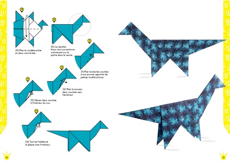 Dinosaures en origami