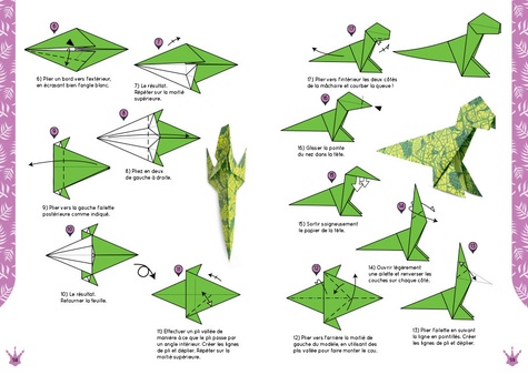 Dinosaures en origami