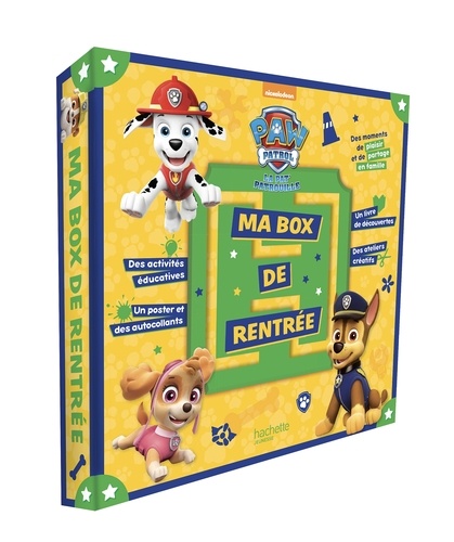  Nickelodeon - Ma box de rentrée La Pat' Patrouille - Avec 1 poster, 1 livre découverte, 1 livre d'activités, 1 livre de coloriage, 1 planche de stickers.