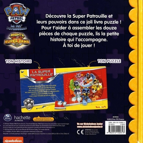 Mon joli livre puzzle Pat' patrouille