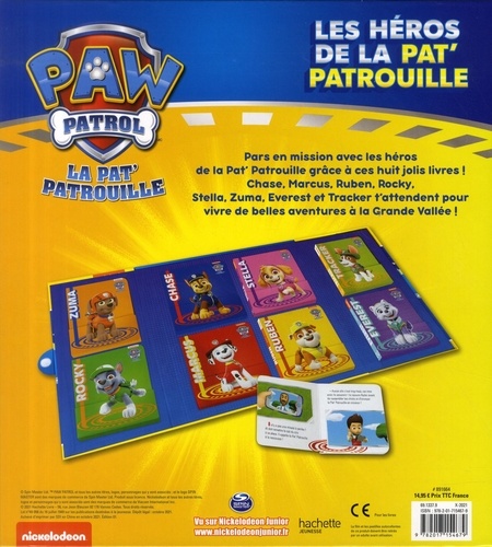 Paw Patrol La Pat' Patrouille  Les héros de la Pat' Patrouille. Coffret en 8 volumes