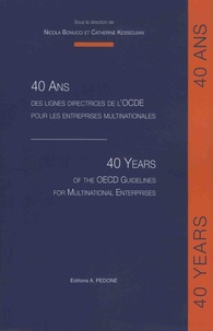 Nicola Bonucci et Catherine Kessedjian - 40 ans des lignes directrices de l'OCDE pour les entreprises multinationales.