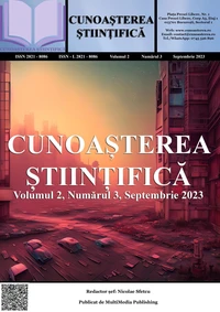 Cunoașterea Științifică, Volumul 2, Numărul 3, Septembrie 2023