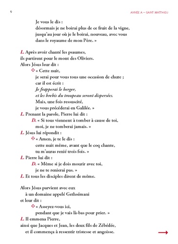 Lectionnaire de la Passion de notre Seigneur Jésus Christ