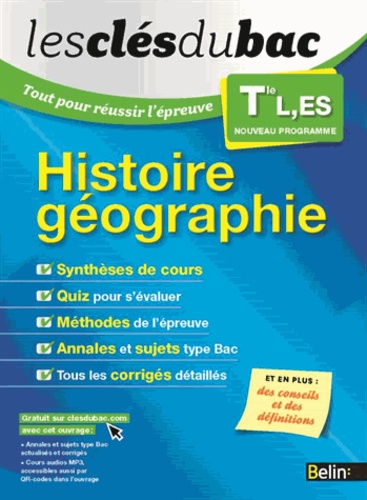 Nicolas Balaresque - Histoire Géographie Tle L, ES - Tout pour réussir l'épreuve.
