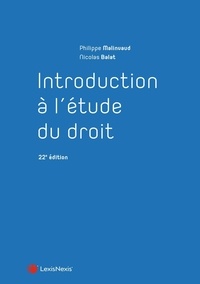 Nicolas Balat et Philippe Malinvaud - Introduction à l'étude du droit.