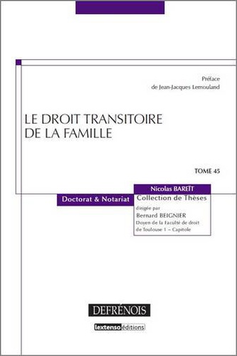 Nicolas Bareït - Le droit transitoire de la famille.