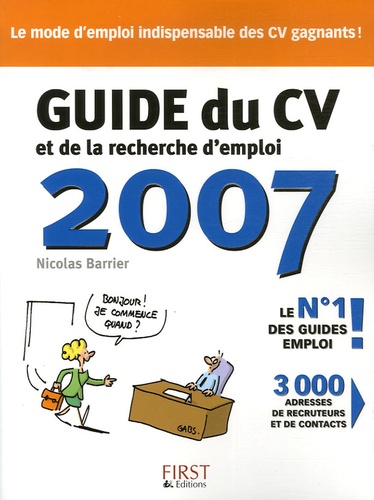 Nicolas Barrier - Le Guide du CV et de la recherche d'emploi.