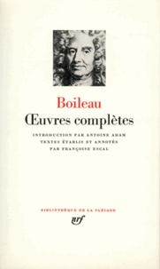 Nicolas Boileau-Despreaux - Oeuvres complètes.