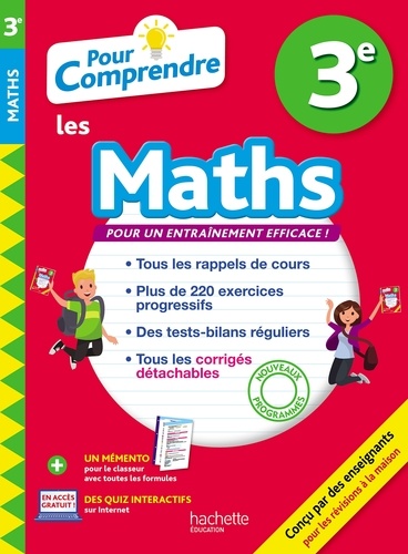 Pour comprendre les maths 3e  Edition 2019