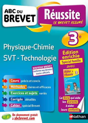 Physique-Chimie Sciences de la Vie et de la Terre Technologie 3e  Edition 2018