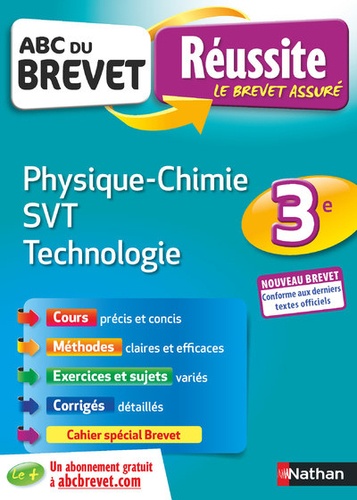 Physique-Chimie, Sciences de la Vie et de la Terre, Technologie 3e  Edition 2019