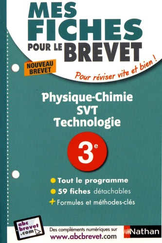 Physique-chimie, SVT, technologie 3e  Edition 2017 - Occasion