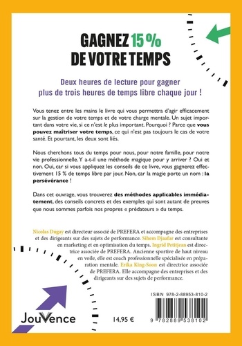 Gagnez 15 % de votre temps et réduisez votre charge mentale. Libérez votre temps et votre esprit