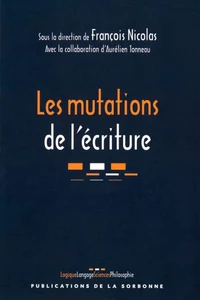 Les mutations de l'écriture