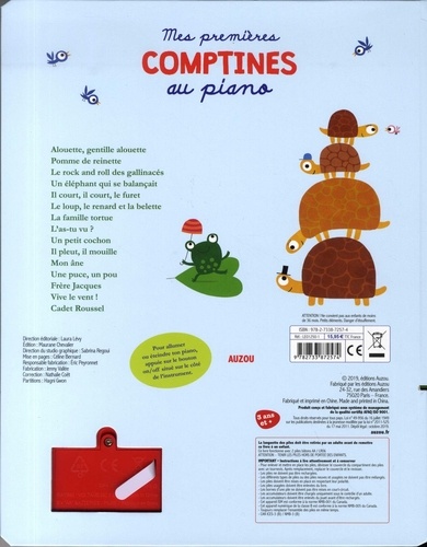Mes premières comptines au piano - 15 comptines... de Nicolas Gouny - Album  - Livre - Decitre