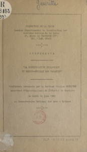 Nicolas Guéritée - La signification biologique et médico-sociale des vacances - Conférence prononcée le 14 juin 1960 au Conservatoire national des arts et métiers.