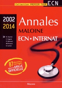Nicolas Hoertel et Emmanuel Cognat - Annales Maloine ECN Internat 2002-2014.