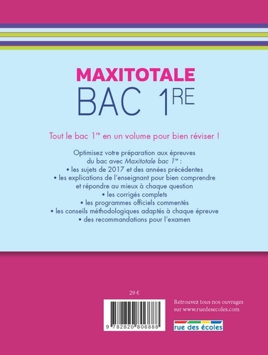 Maxitotale bac 1ere  Edition 2018