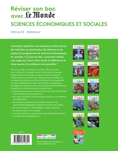 Sciences économiques et sociales Spécialité Terminale  Edition 2022