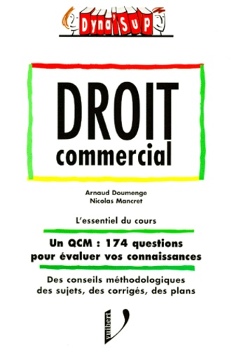 Nicolas Mancret et Arnaud Doumenge - Droit commercial.