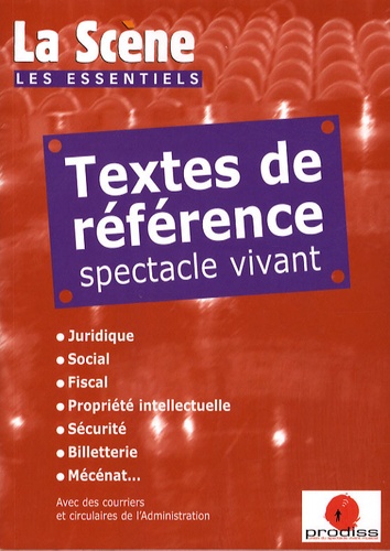 Nicolas Marc - Textes de référence spectacle vivant.