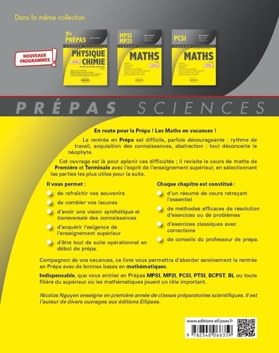 Mathématiques de la terminale à la prépa scientifique 2e édition