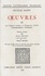 Ouvres III. Les Ouvres latines et françoises, 1610. Correspondance. Testament