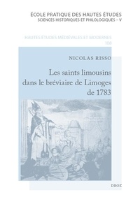 Nicolas Risso - Les saints limousins dans le bréviaire de Limoges de 1783.