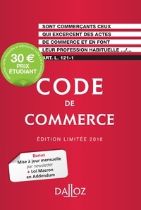 Nicolas Rontchevsky - Code de commerce 2016.