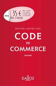 Nicolas Rontchevsky - Code de commerce annoté - Edition limitée.