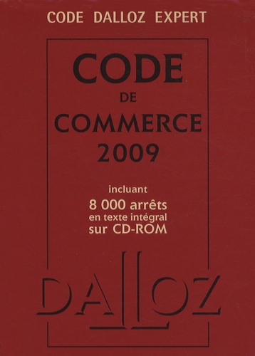 Code de commerce  Edition 2009 -  avec 1 Cédérom