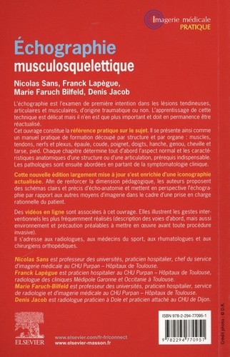Echographie musculosquelettique 3e édition