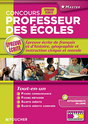 Nicolas Schreck et Isabelle Lebrat - Concours professeurs des écoles - Epreuve écrite de français et d'histoire-géographie et instruction civique et morale.