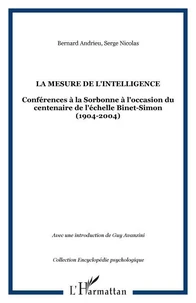 La mesure de l'intelligence (1904-2004)