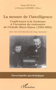 La mesure de l'intelligence (1904-2004)
