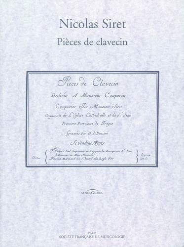  Nicolas siret - Pièces de clavecin.
