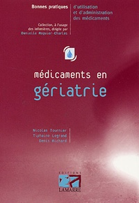 Nicolas Tournier et Tiphaine Legrand - Médicaments en gériatrie.