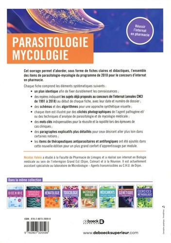 Parasitologie mycologie. Préparation pour le concours de l'internat en pharmacie 2e édition